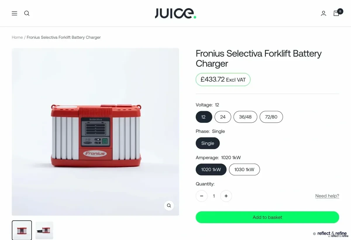 Consolidated Shopify Site for the UK's Leading Industrial Battery Care Specialist – the challenge